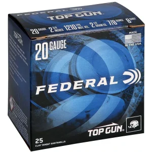 Federal Top Gun 20 Gauge #7.5 Shot Ammunition Box
