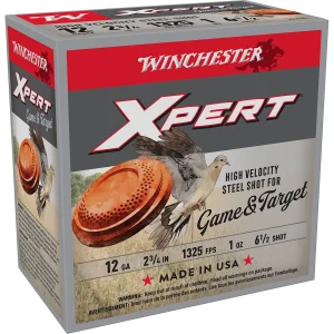 Winchester Xpert Game & Target 12 Gauge 1oz #6.5 Steel Shot Ammunition Box